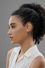 Load image into Gallery viewer, Emerald Cut Diamonds Earrings with Detachable Diamond Halo Jackets