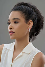 Load image into Gallery viewer, Diamond Hoop Earrings