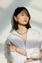 Load image into Gallery viewer, Abacus Signature White and Black Diamond Neck Cuff
