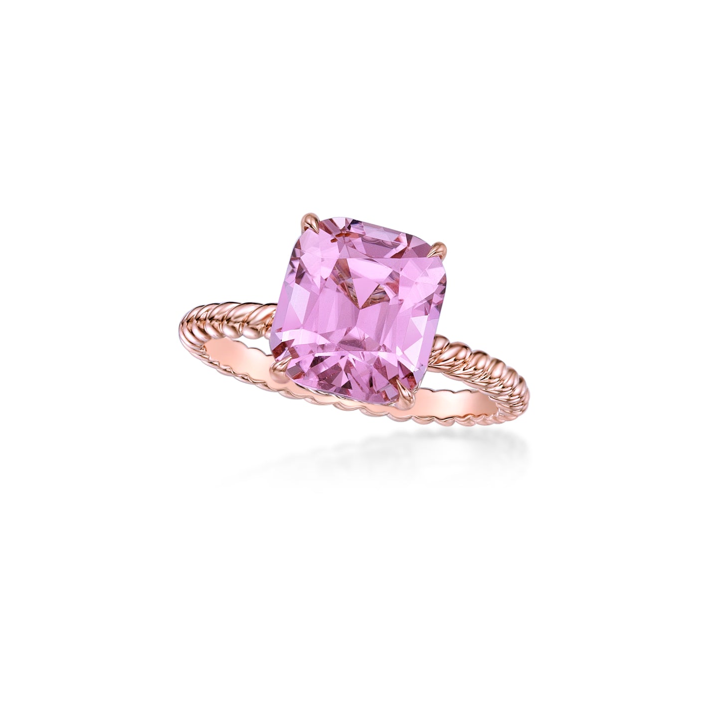Pink Tourmaline Rose Gold Ring