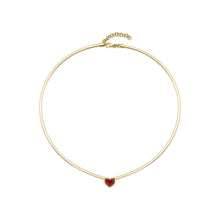 将图像加载到图库查看器中,Heart Shape Garnet Necklace