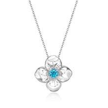 Load image into Gallery viewer, Flower Colored Diamond Necklace