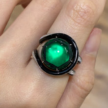 Load image into Gallery viewer, Colombian Trapiche Ceramics Diamond Ring