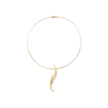 Load image into Gallery viewer, Gold Ribbon Necklace