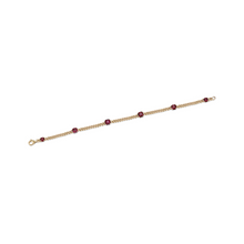 Load image into Gallery viewer, Red Spinel Chain Bracelet