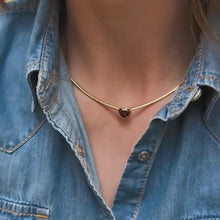 将图像加载到图库查看器中,Heart Shape Garnet Necklace