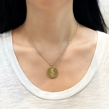 Load image into Gallery viewer, Customizable Hand-Carved 18K Gold Diamond Necklace