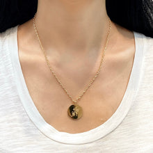 Load image into Gallery viewer, Customizable Hand-Carved 18K Gold Necklace