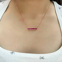 Load image into Gallery viewer, Petal Ruby Diamond Necklace