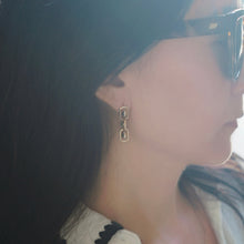 Load image into Gallery viewer, Long Dangle Diamond Earrings
