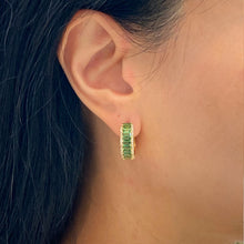 Load image into Gallery viewer, Tsavorite Petal Earrings