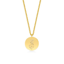 Load image into Gallery viewer, Customizable Hand-Carved 18K Gold Diamond Necklace
