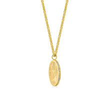 Load image into Gallery viewer, Customizable Hand-Carved 18K Gold Diamond Necklace