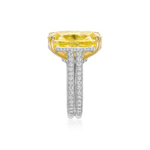 Load image into Gallery viewer, Fancy Yellow Diamond Tanzanite Ring