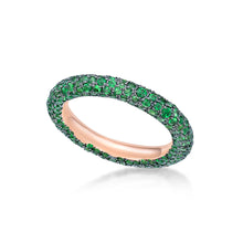 Load image into Gallery viewer, Tsavorite Eternity Ring