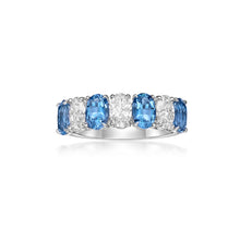 Load image into Gallery viewer, Aquamarine Diamond Ring