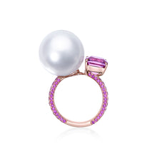Load image into Gallery viewer, Natural Pearl Tourmaline Ring