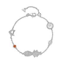 将图像加载到图库查看器中,MATSYA Fish Citrine Quartz Diamond Bracelet
