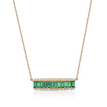 Load image into Gallery viewer, Tsavorite Petal Diamond Necklace