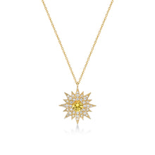 Load image into Gallery viewer, Radiant Sun Yellow Sapphire Diamond Necklace
