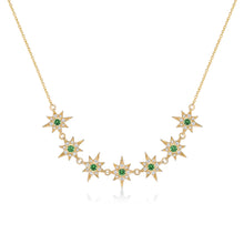 Load image into Gallery viewer, Tsavorite & Diamond Necklace