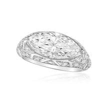 Load image into Gallery viewer, Marquise Diamond Signet Ring