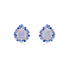Load image into Gallery viewer, Australian Crystal Opal Blue Earrings