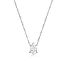 Load image into Gallery viewer, Pear Shape Diamond Necklace