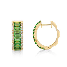 Load image into Gallery viewer, Tsavorite Petal Earrings