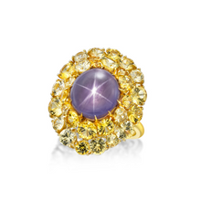 Load image into Gallery viewer, Lavender Star And Yellow Sapphire