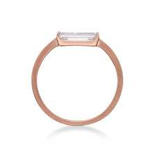 Load image into Gallery viewer, Baguette Rose Ring