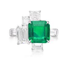 Load image into Gallery viewer, Art Deco Emerald Ring