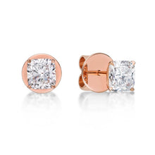 Load image into Gallery viewer, Cushion Diamond Studs