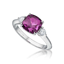 Load image into Gallery viewer, Diamond Garnet Ring