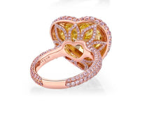 Load image into Gallery viewer, Yellow Diamond Heart Ring