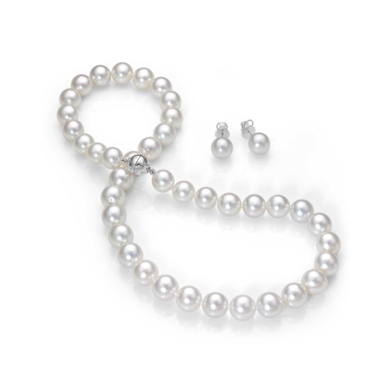 South Sea Pearl Necklace and Earrings Set