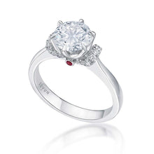 Load image into Gallery viewer, Round Diamond Ruby Ring
