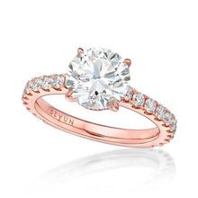 Load image into Gallery viewer, Round Brilliant Rose Ring