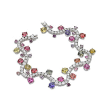 Load image into Gallery viewer, Dance Diamond Sapphire Spinel Bracelet
