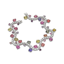 Load image into Gallery viewer, Dance Diamond Sapphire Spinel Bracelet