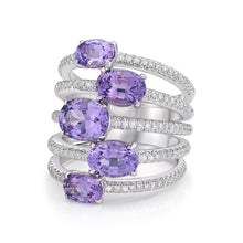 Load image into Gallery viewer, Spinel Multi Diamond Band