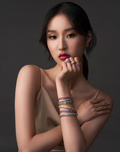 Load image into Gallery viewer, Ruby Petal Bangle