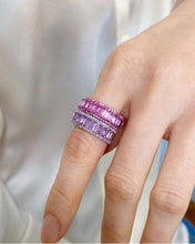 Load image into Gallery viewer, Violet Sapphire Petal Ring
