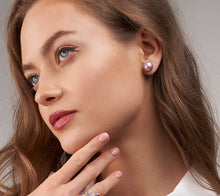 Load image into Gallery viewer, Pink Freshwater Pearl Earrings