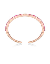 Load image into Gallery viewer, Pink Sapphire Petal Bangle