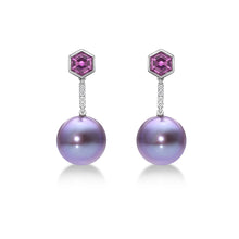Load image into Gallery viewer, Purple Freshwater Pearl Sapphire