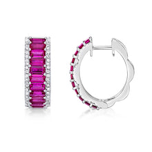 Load image into Gallery viewer, Ruby Petal Earrings