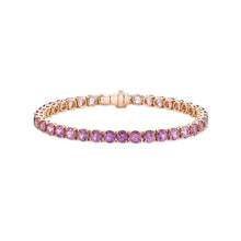 Load image into Gallery viewer, Fancy Violet-Pink Sapphire Bracelet