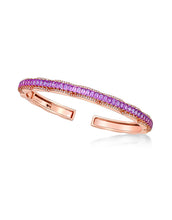 Load image into Gallery viewer, Amethyst Petal Bangle