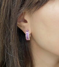 Load image into Gallery viewer, Amethyst Petal Earrings